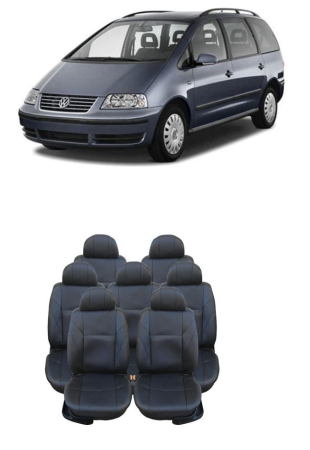 Accesorii pentru interior - Set huse scaune 7 locuri piele ecologica VW Sharan (2000-2010)