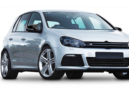 Capace Oglinzi auto - Capace oglinzi tip BATMAN Volkswagen Golf 6 (2008-2012) negru lucios