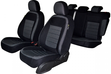 Set huse scaun dedicate Skoda Karoq 2018-2023 (Bancheta fractionata si husa cotiera) [1]