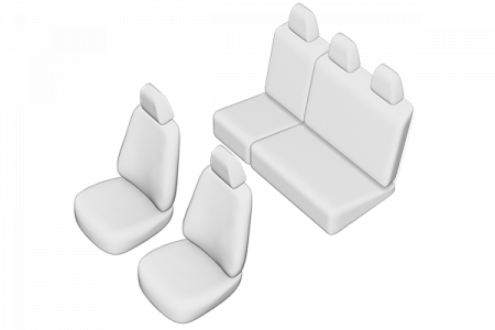 Set huse scaune dedicate VOLKSWAGEN CADDY 2004-2011 (Bancheta fractionata) [2]