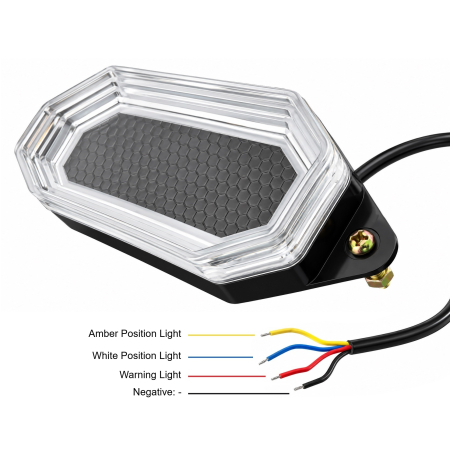 Set Lampi LED Gabarit si Avertizare, Alb/Galben, Pornire Dinamica, 12V/24V [4]