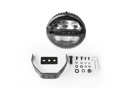 Proiector  LED auxiliar halogen Ø228mm 12-24V, 175W, 11000 lm, DRL portocaliu/alb si lumina de avertizare cu 4 moduri E-mark IP67/69K [9]