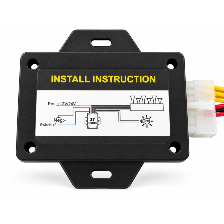 Claxon Muzical Pneumatic Basuri cu 6 Trompete, 20 Melodii, 12V/24V si Telecomanda Wireless [9]