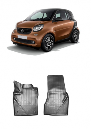 Smart - Set covorase cauciuc tip tavita SMART FORTWO (2014-2018)