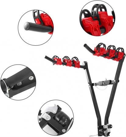Suport universal pentru biciclete pentru bara de tractare pentru 3 biciclete de pana la 60 kg [3]