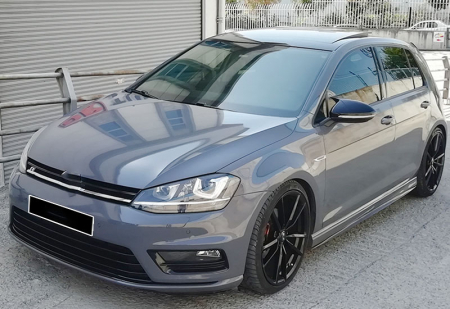 Capace Oglinzi auto - Capace oglinzi BATMAN compatibile Volkswagen Golf 7 (2012-2019) negru lucios