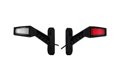 Accesorii Camioane - Set lumini de semnalizare cu claxon LED cu 3 poziții - Galben Alb Roșu 140 mm 12V-24V