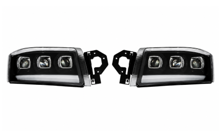 Set faruri LED  Renault Premium 24V – DRL Alb + Portocaliu, Startup Effect stanga + dreapta cu 3 lupe [6]