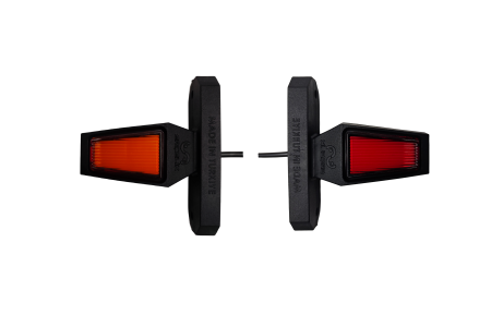 Accesorii Camioane - Set de lumini de gabarit LED cu 3 poziții - Galben Roșu 90 mm 12V-24V