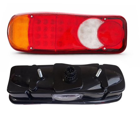 Set lampi stop LED 24V stanga + dreapta – cu mufa 7 pini, stop, pozitie, semnalizare, marsarie [9]