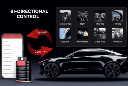 Tester Diagnoza Auto Profesional ThinkDiag ThinkCar, Bluetooth OBD2, 15 Functii Service, Codare ECU, Licenta Gratuita 1 An + OBD Cablu 36 cm [8]