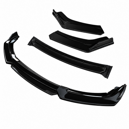 Prelungire Bara Fata Universala, Lip Spoiler Auto Tuning, 4 Piese, ABS, Negru Lucios, 180 cm [1]