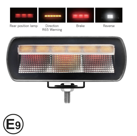 Electronice si electrice auto - Proiector Multifunctional LED stop pozitie / semnalizare / marsarier / lumina avarie cu 4 functii IP65/67K - 12–24V