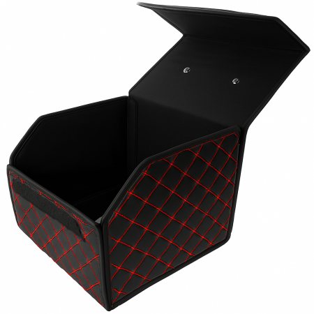 Organizator de portbagaj din piele de lux cutie de depozitare pliabilă [2]