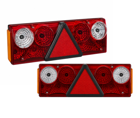 Accesorii Camioane - Set Stopuri spate stanga + dreapta pentru remorca si semiremorca, socluri PY21W/P21W/R10W, 420x140x80 mm