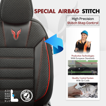 Set huse scaune premium piele si textil [5]