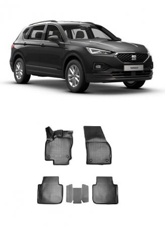 Seat - Set covorase cauciuc tip tavita SEAT TARRACO (2018-2021)