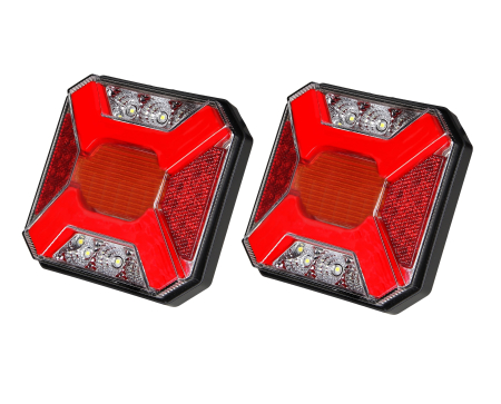 Electronice si electrice auto - Set lumini de stop LED cu 4 funcții pentru remorcă / autoutilitară - marker neon, stop, semnalizare, marșarier, 12V