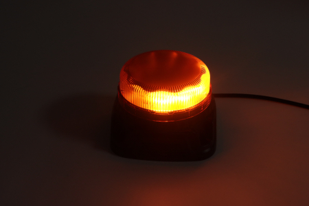 Girofar LED Stroboscopic cu Alarma Sonora 97 dB, Lumina Portocalie, 14.5W, 9 Moduri, E-Mark E9, ECE R65, IP67, 12-24V [6]