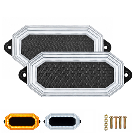 Accesorii Camioane - Set Lampi LED Gabarit si Avertizare, Alb/Galben, Pornire Dinamica, 12V/24V