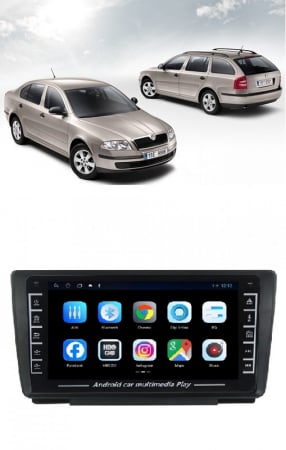 Electronice si electrice auto - Navigatie  Skoda Octavia II 2004 - 2013, Android 1GB RAM, Radio GPS Dual Zone, Display HD IPS 8" Touchscreen