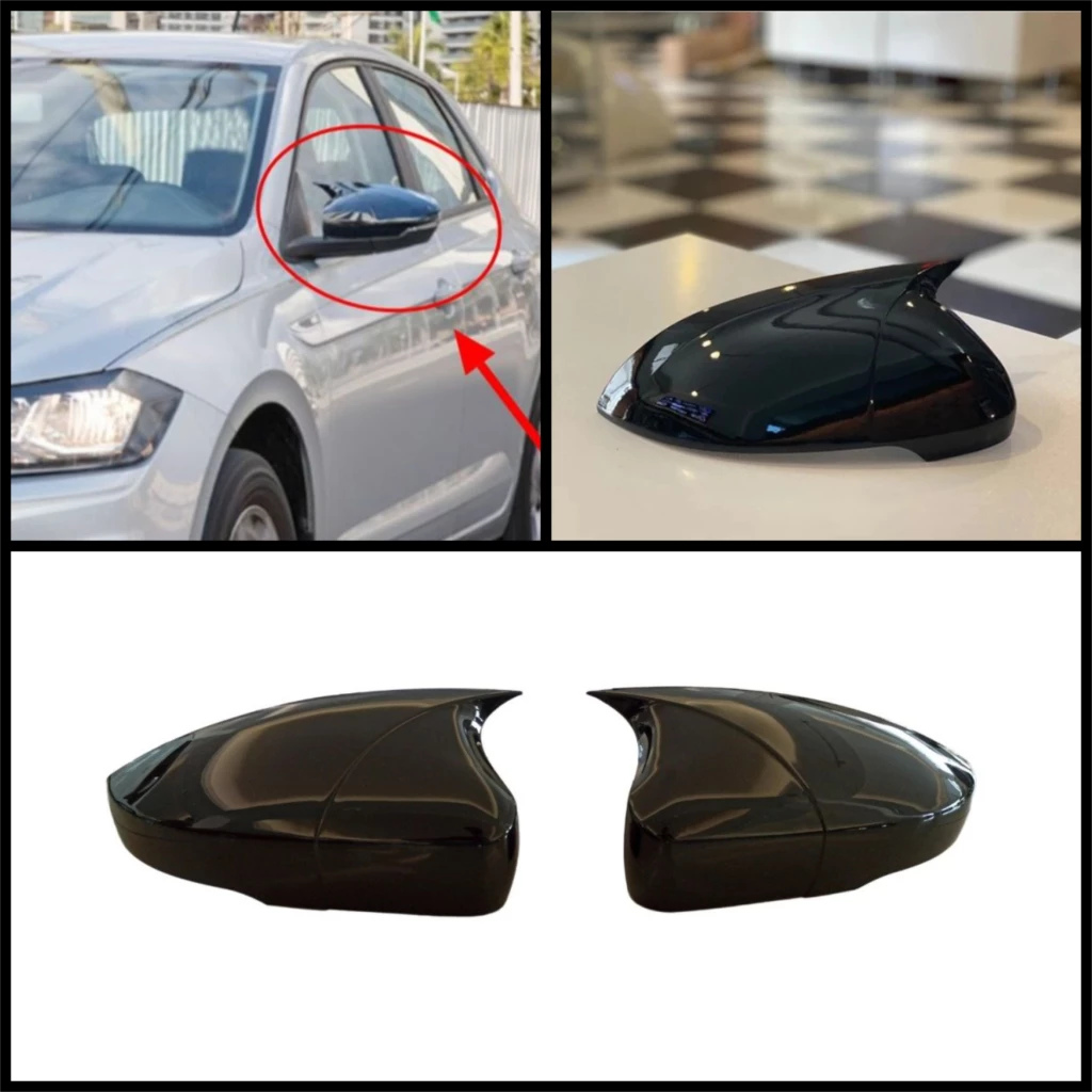 Volkswagen - Capace oglinzi  BATMAN  Volkswagen Polo MK6 (2018-2021) piano black