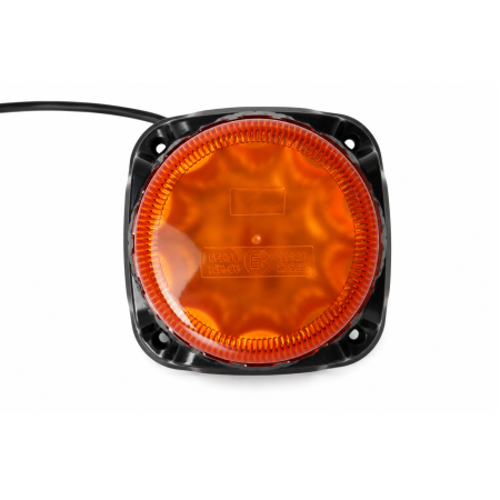Girofar LED Stroboscopic cu Alarma Sonora 97 dB, Lumina Portocalie, 14.5W, 9 Moduri, E-Mark E9, ECE R65, IP67, 12-24V [2]