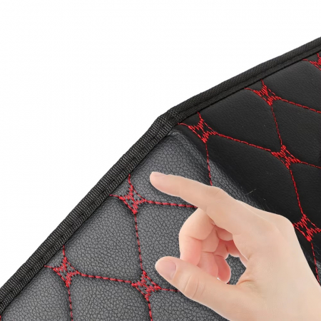 Organizator de portbagaj din piele de lux cutie de depozitare pliabilă [5]