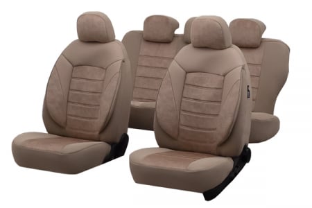 Set huse scaune SKODA OCTAVIA II 2004-2010 Bej [1]