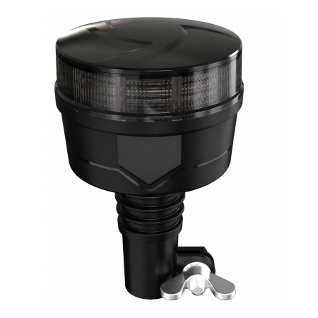 Girofar LED Stroboscopic Portocaliu Fumuriu, cu Montaj pe Suport, 36 LED, 19W, 12-24V, 7 Moduri, ECE R65/R10, E9, IP67, 92 mm [2]