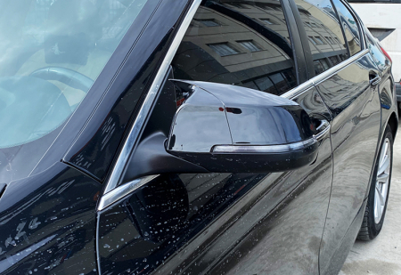 Capace oglinda tip BATMAN  BMW Seria 5 F10 (2013-2017) Piano Black [3]
