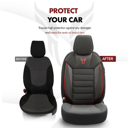 Set huse scaune premium piele si textil [8]