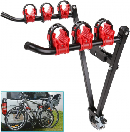 Suporturi biciclete - Suport universal pentru biciclete pentru bara de tractare pentru 3 biciclete de pana la 60 kg