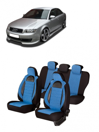 Audi - Set huse scaune compatibile Audi A4 B6 (2002-2008) Piele + Textil