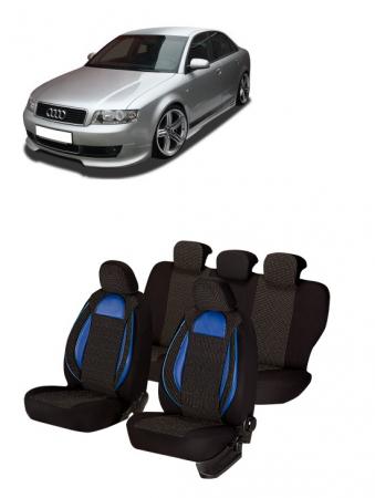 Audi - Set huse scaune compatibile Audi A4 B6 (2002-2008) Piele + Textil
