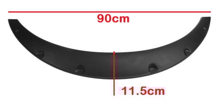 Set protectie aripa universal OVERFENDER CARBON  90cm [1]