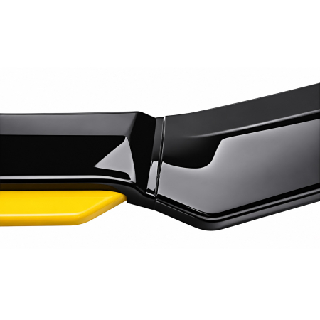 Prelungire Bara Fata Universala, Lip Spoiler Splitter Auto din 4 Piese, Plastic ABS, Negru cu Galben, 180 cm [5]