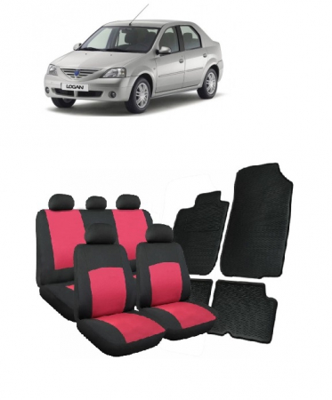 Promotii - Set huse scaune si covorase cauciuc Dacia Logan (2004-2012)