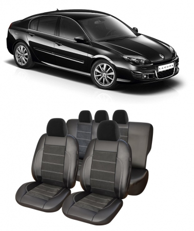 Renault - Set huse scaune din piele Alcantara Renault Laguna (2010-2016)