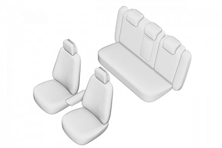 Huse scaune auto dedicate A 4 (B8) 2009-2016 (BANCHETA FRACTIONATA) [2]