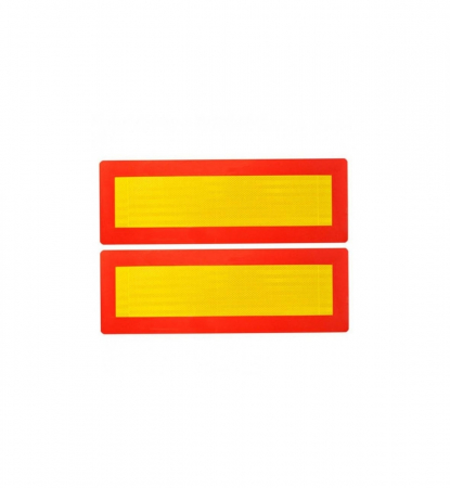 Tunning Auto - Abtibild reflectorizant galben/rosu 48x13,5cm Cod:AN103