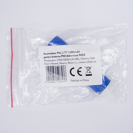 Acumulator PNI 3.7V 2200mAh 18650 pentru lanterna PNI Adventure F650 [4]