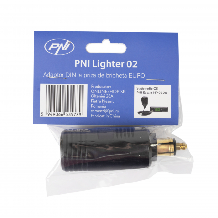Adaptor DIN la priza de bricheta EURO PNI Lighter 02, 12V/24V, max. 16A [6]