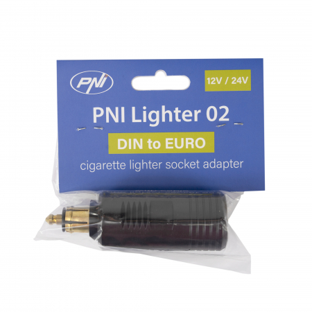 Noutati Real Auto - Adaptor DIN la priza de bricheta EURO PNI Lighter 02, 12V/24V, max. 16A