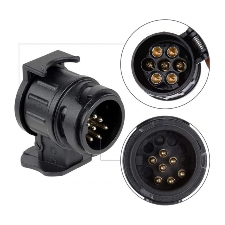 Accesorii Remorca - Adaptor pentru mufă de remorcă de la 13 pini la 7 pini 12V