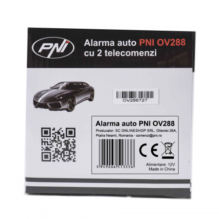 Alarma auto PNI OV288 cu 2 telecomenzi si modul inchidere centralizata [4]