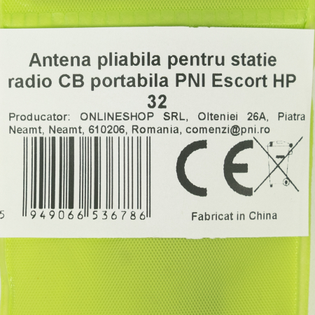 Antena BNC pliabila pentru statie radio CB portabila PNI Escort HP 32 [7]