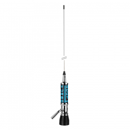 Antena CB LEMM Turbo 2001 CENTROTETTO AT2001PL fara cablu, lungime 200 cm, castig 6.5dB, 26-28.5MHz, 2000W, montura PL259, fabricat in Italia [1]