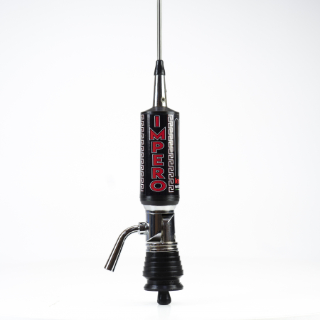 Antena CB LEMM TURBO IMPERO, Black, lungime 200 cm, castig 7dB, 26.5-28Mhz, 2500W, cablu RG58 4m, fabricata in Italia [4]