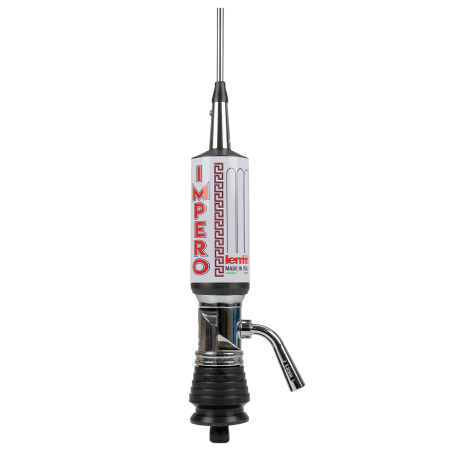 Antena CB LEMM TURBO IMPERO, Silver, lungime 200 cm, castig 7dB, 26.5-28Mhz, 2500W, cablu RG58 4m, fabricata in Italia [3]